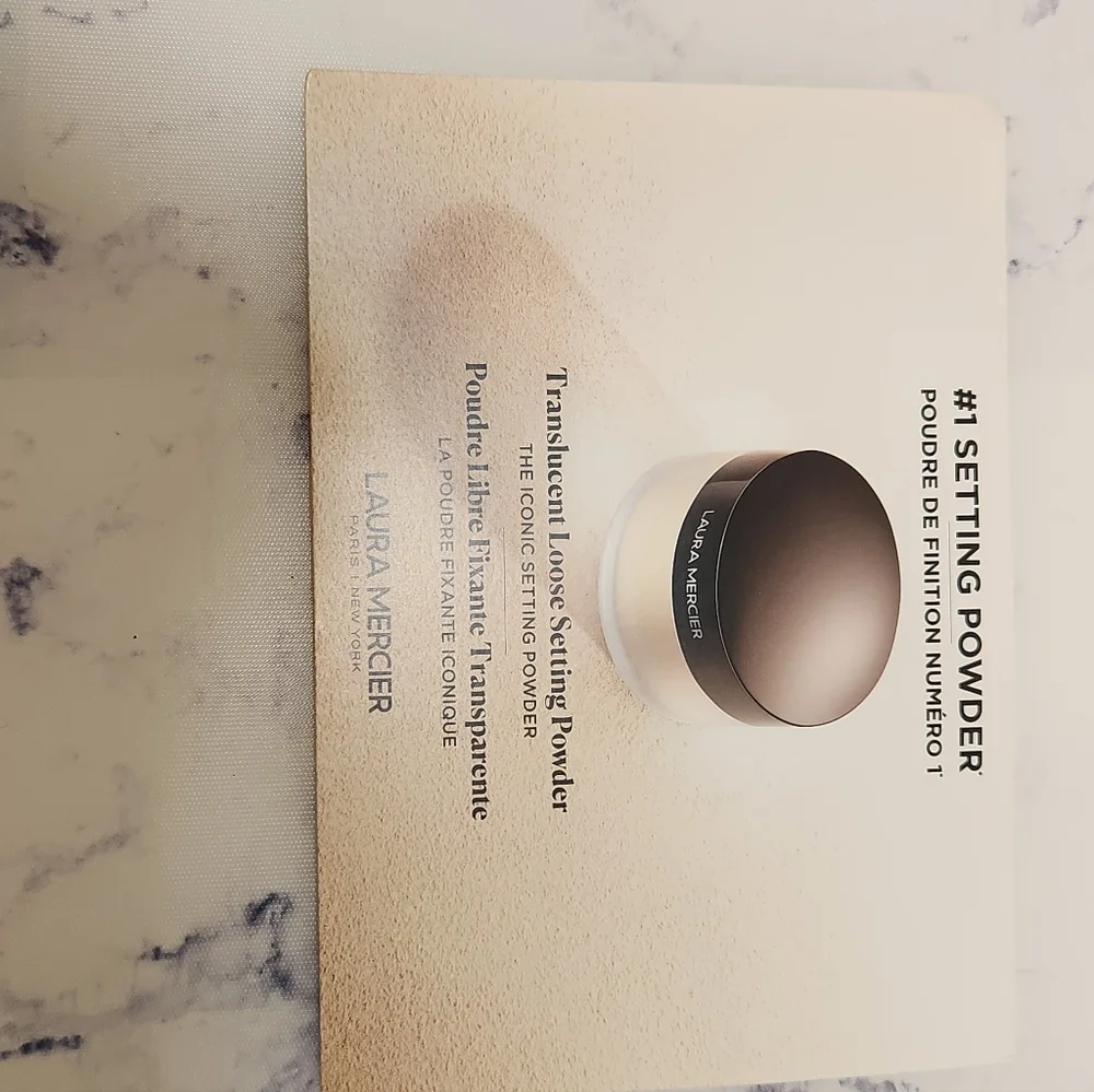 Laura Mercier Translucent Loose Setting Powder Sample Card 3 SHADES .03 Oz Each